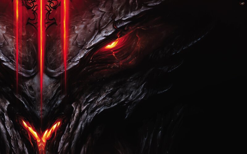 Dragon Face with Glowing Eyes
