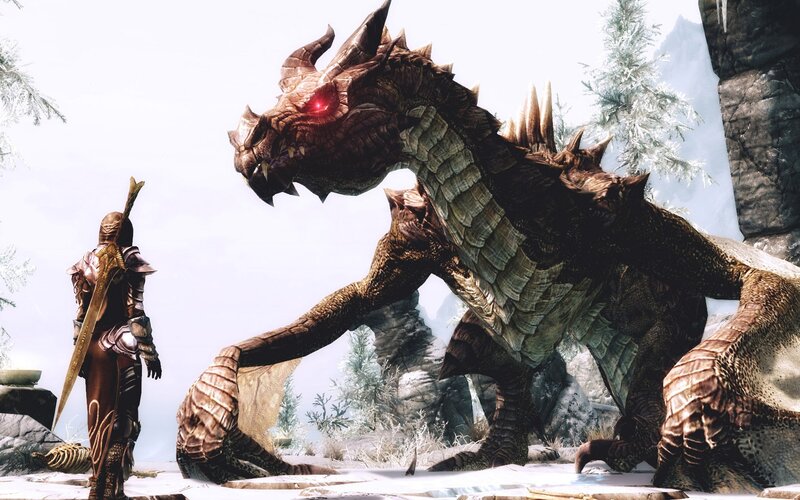 Dragon Facing Warrior