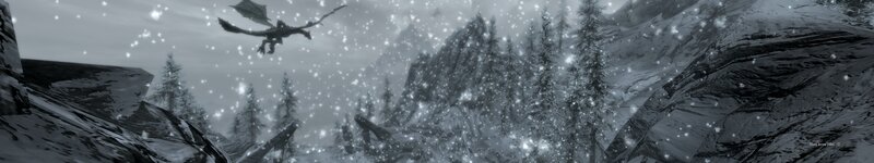 dragon flying in snowy mountains
