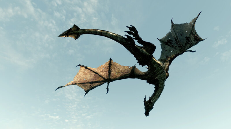 dragon flying in the sky