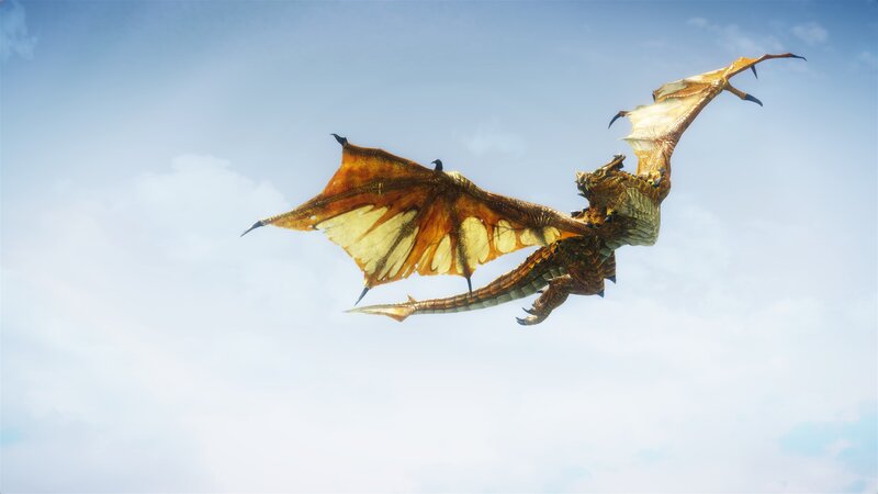 dragon flying in the sky