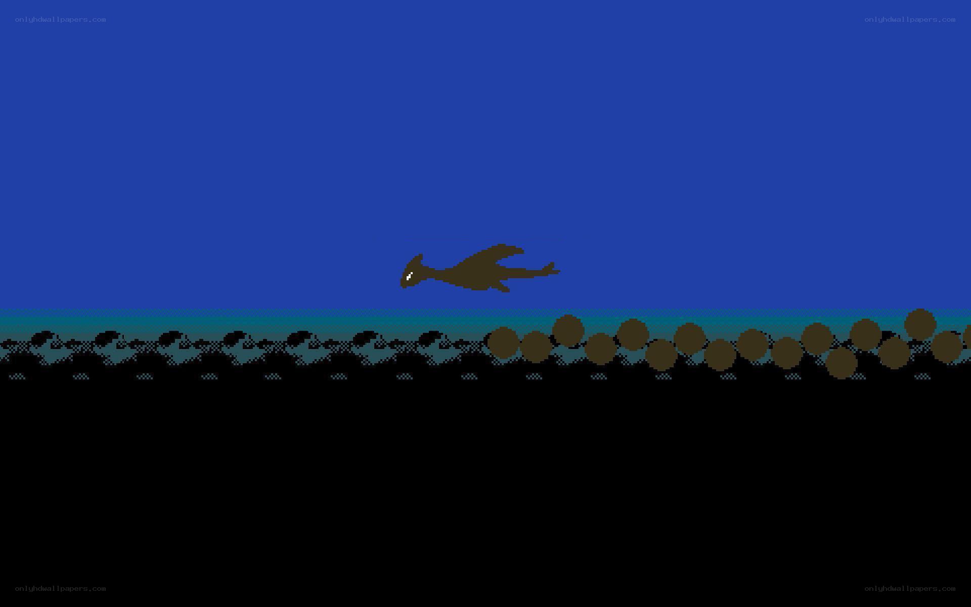 dragon flying over terrain