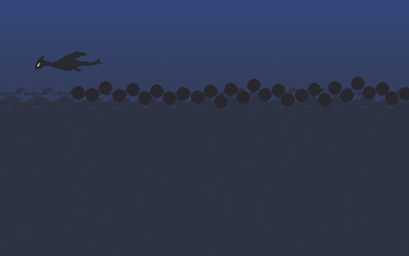 dragon flying over water