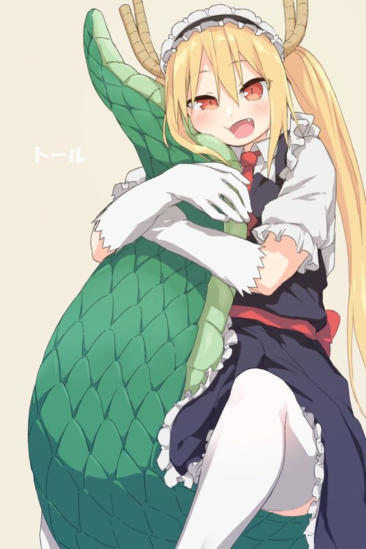 Dragon Girl Hugging