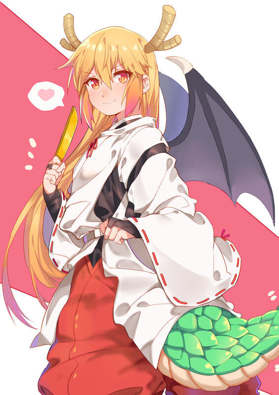 Dragon Girl with Sword — White