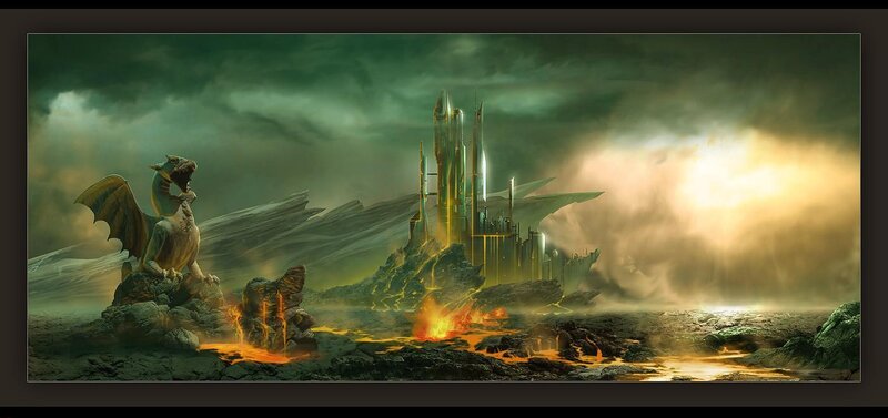 Dragon Guarding Castle