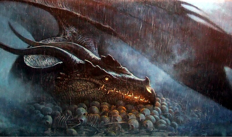 Dragon Guarding Eggs