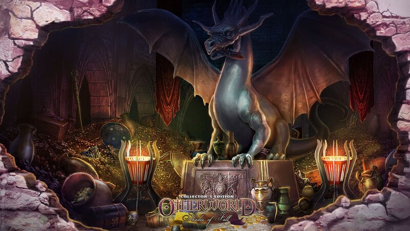 Dragon Guarding Treasure — Purple