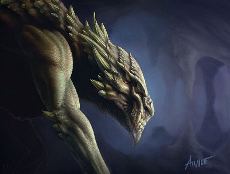 Dragon Head and Neck — Green