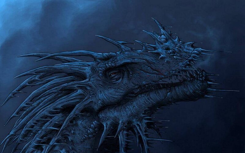 Dragon Head — Blue, Dark
