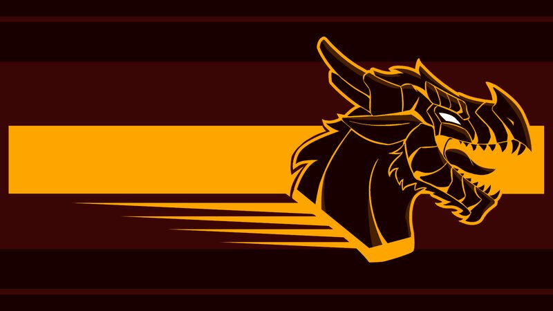 Dragon Head Logo — Brown