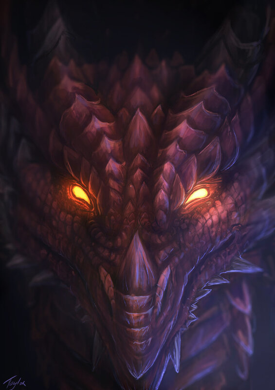 Dragon Head — Purple, Dramatic