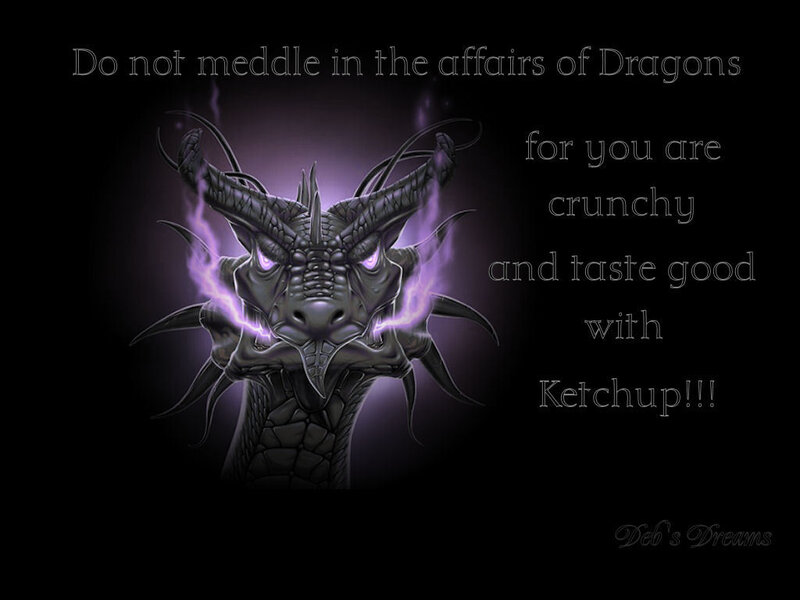 Dragon Head with Purple Lightning