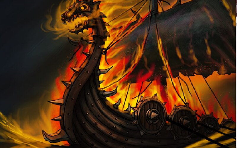 Dragon-headed Longship