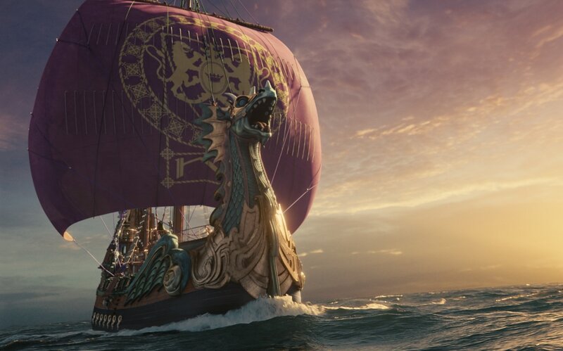 Dragon-headed Ship — Purple, Dramatic, Sunset