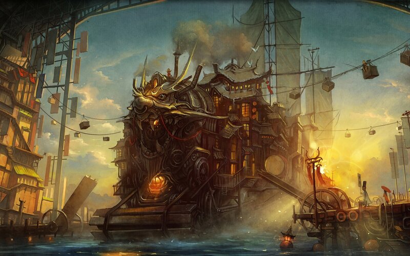 Dragon-headed Ship — Yellow