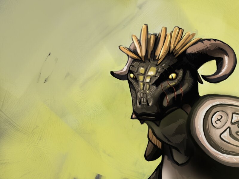 dragon-headed warrior