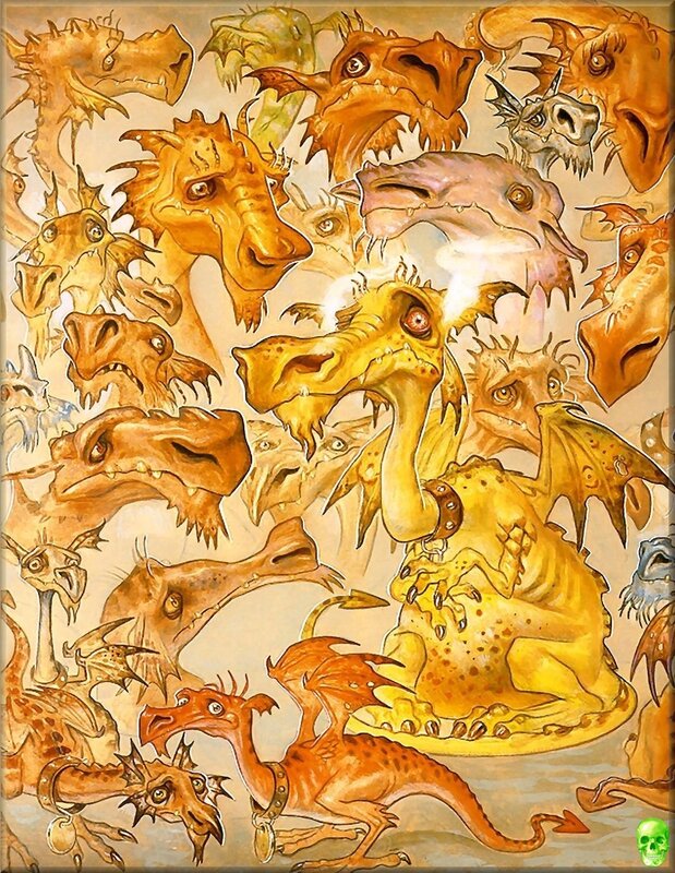 Dragon Heads and Creatures