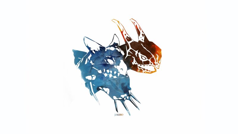 dragon heads artwork