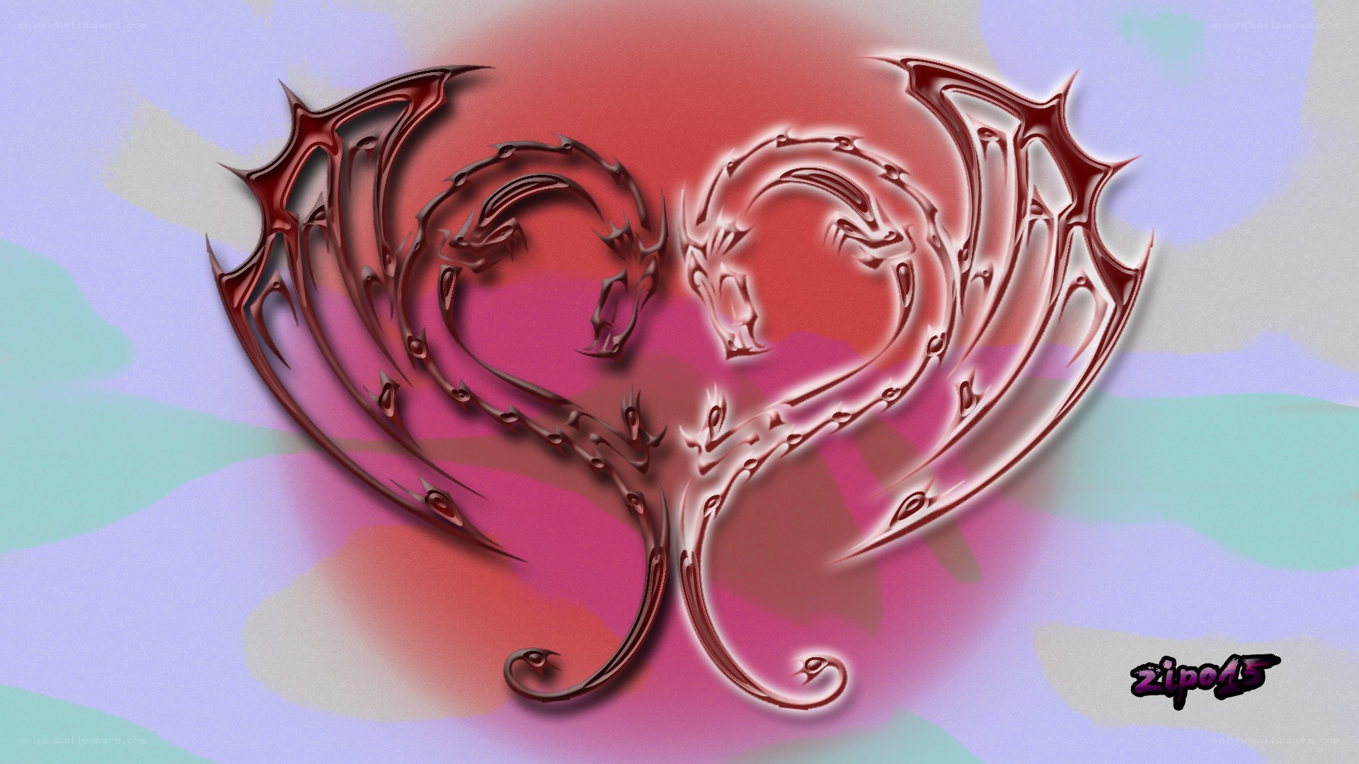 dragon heart symbol art