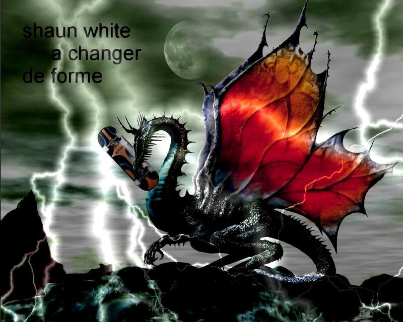 Dragon Holding Skateboard