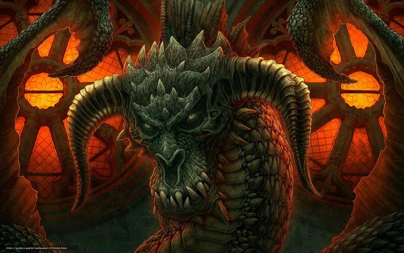 dragon in a cathedral