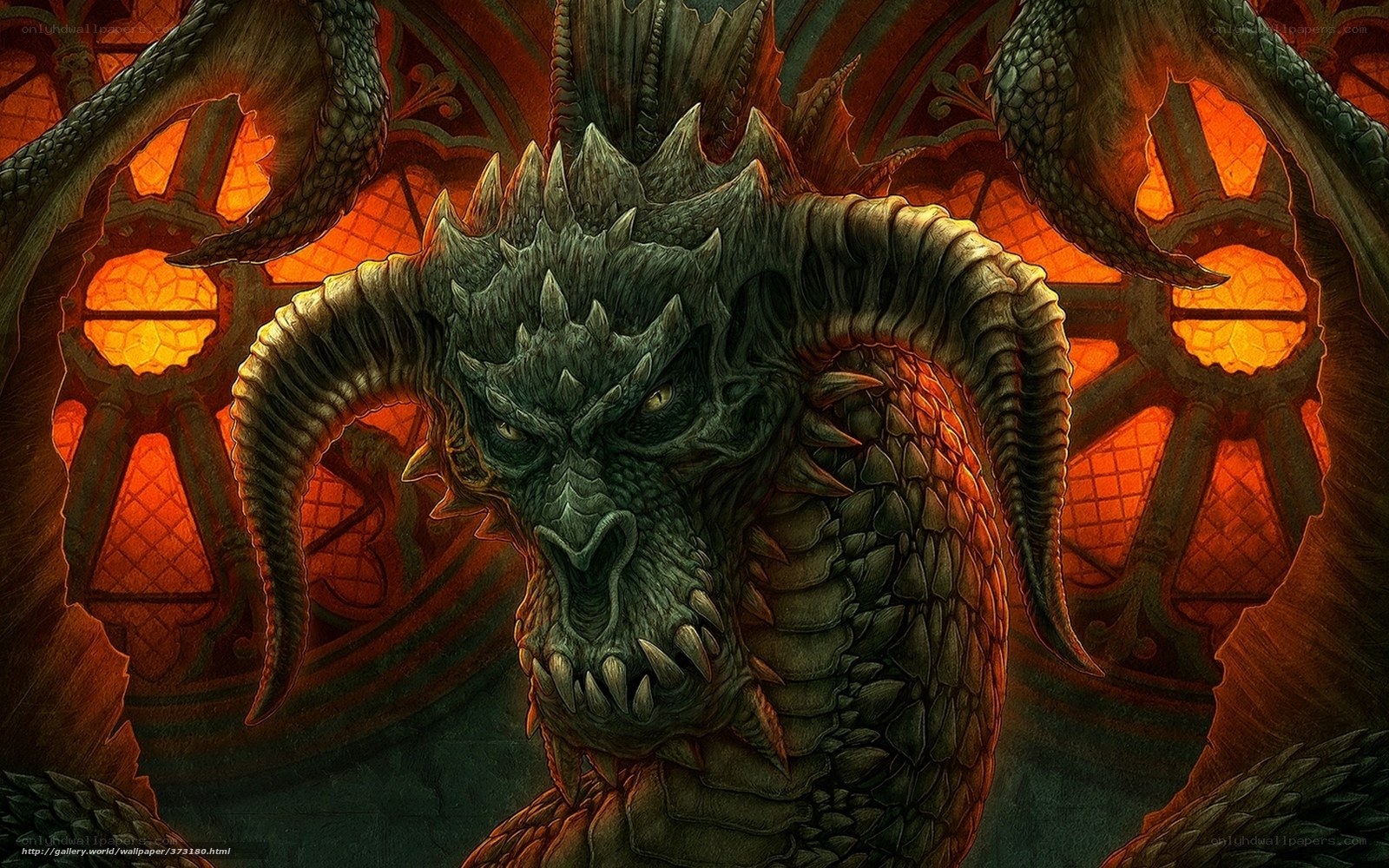dragon in a cathedral