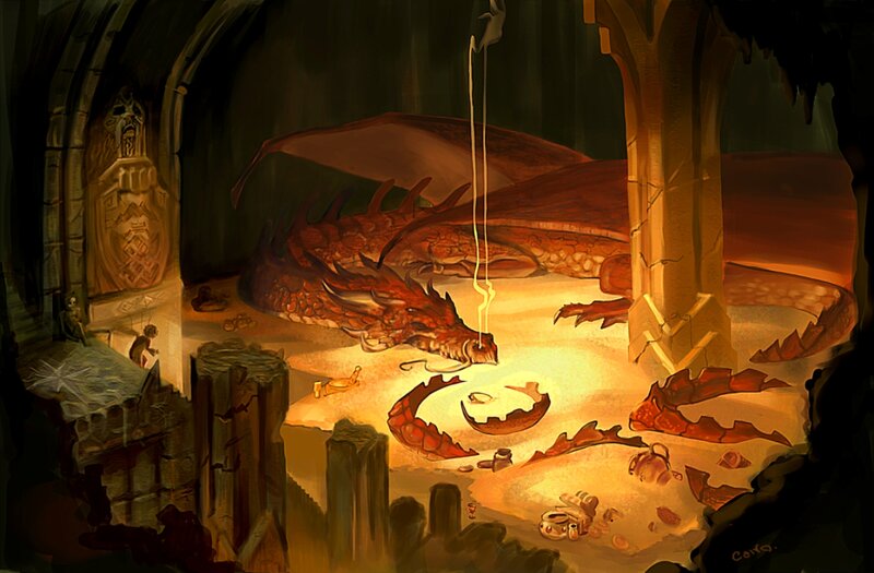 Dragon in a Cave — Brown