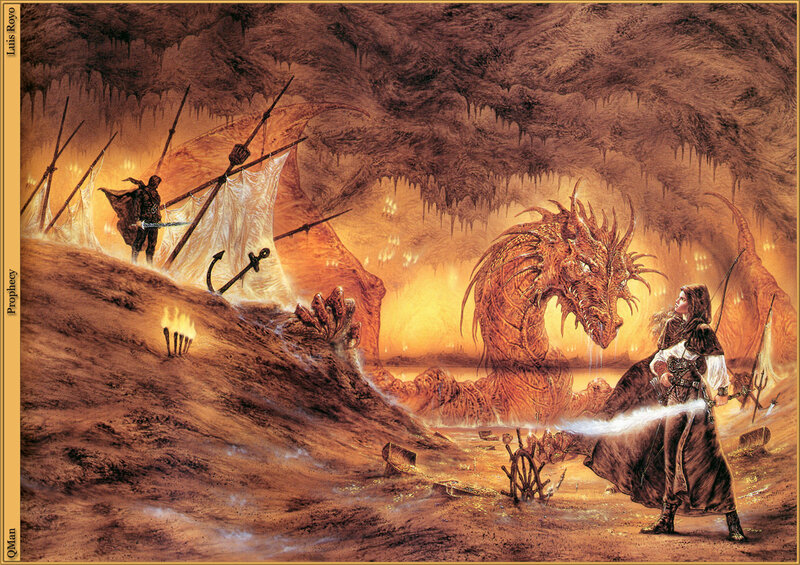 Dragon in a cavern
