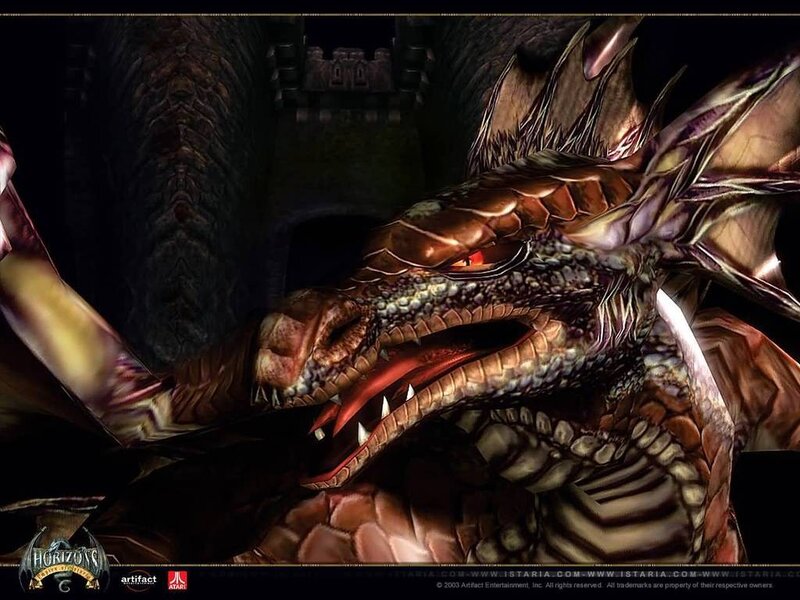 Dragon in a dark castle