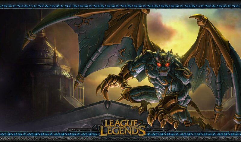 Dragon in a fantasy city