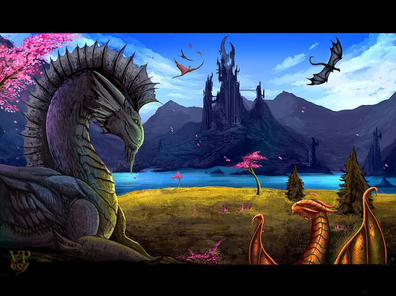 Dragon in a Landscape