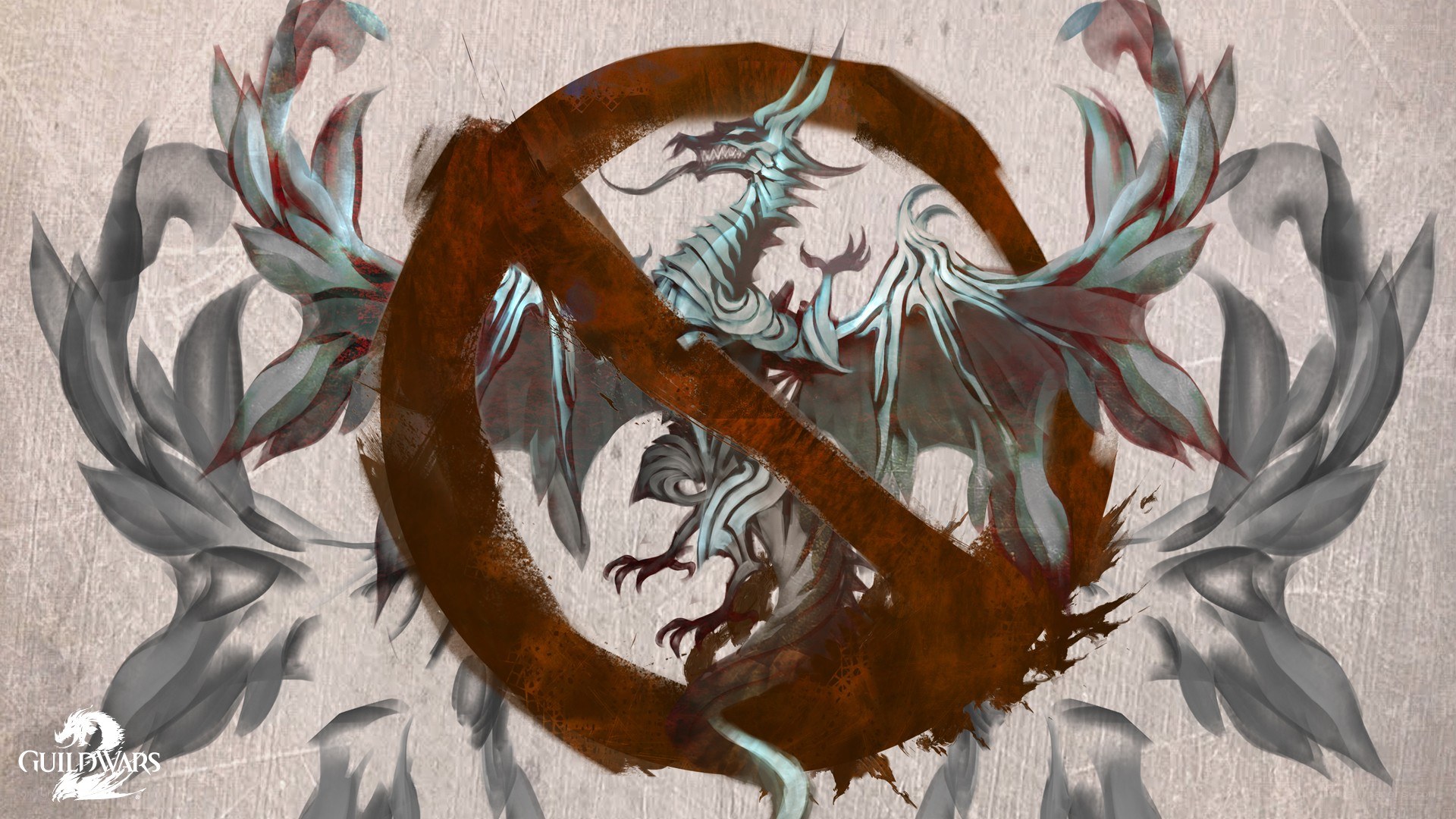 Dragon in a prohibition sign
