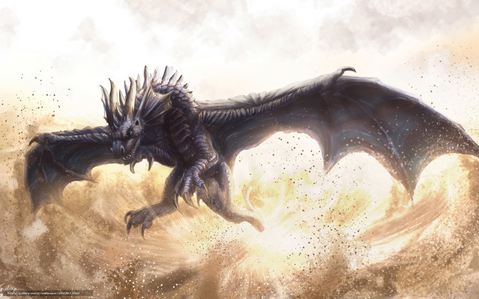 dragon in a sandstorm