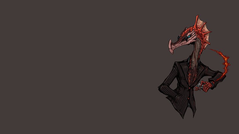 dragon in a suit