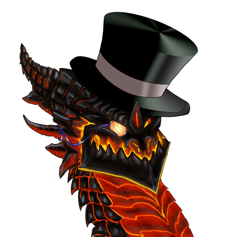 dragon in a top hat