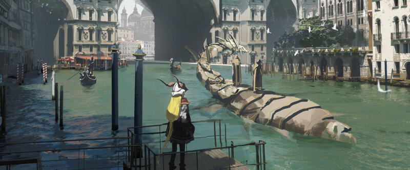 Dragon in Canal