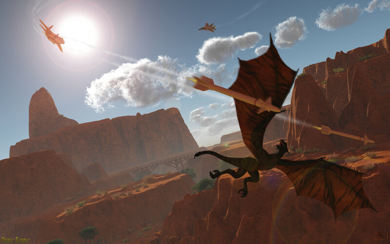 Dragon in Canyon