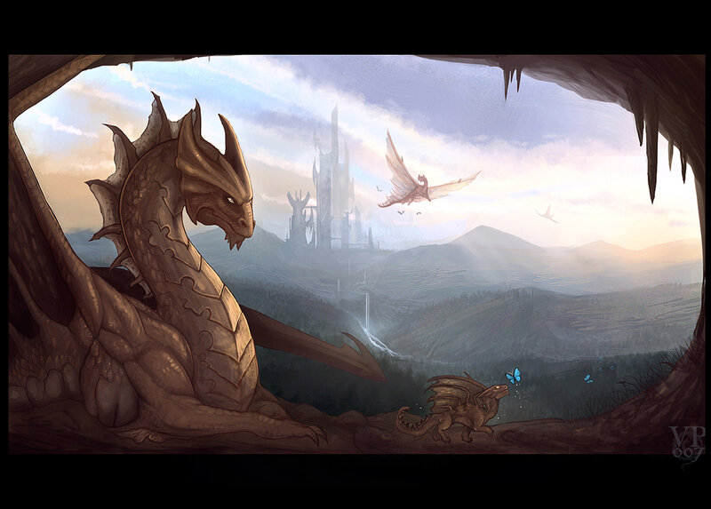 Dragon in Cave