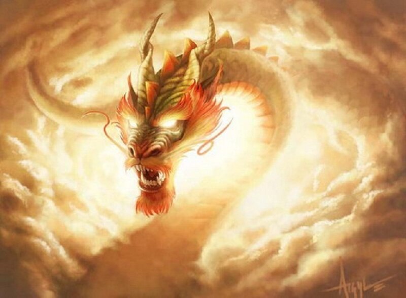 Dragon in Clouds