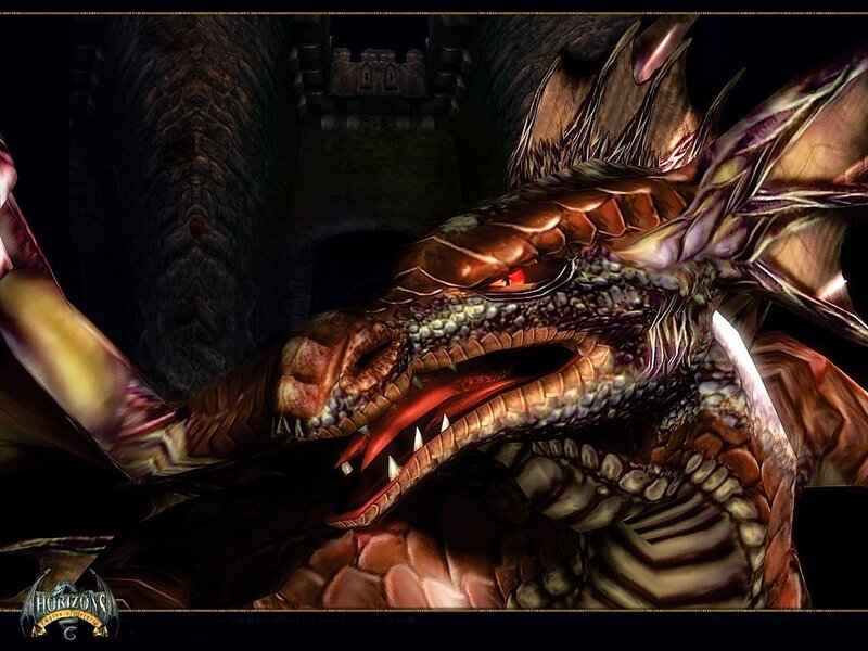 dragon in dark cavern