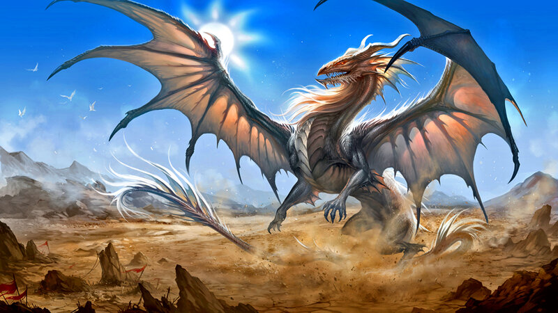 Dragon in Desert