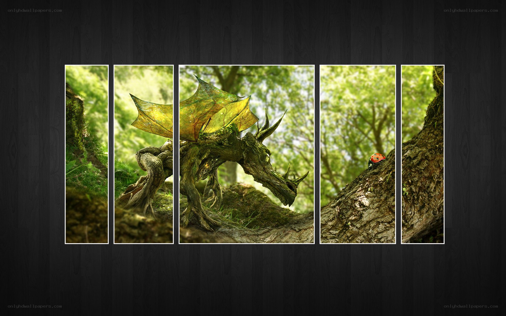 dragon in forest artwork