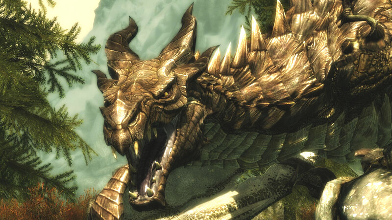 Dragon in Forest — Brown
