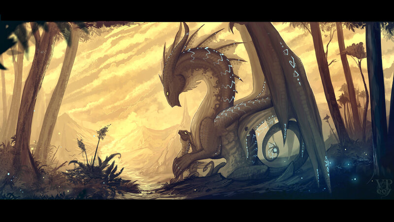 Dragon in Forest