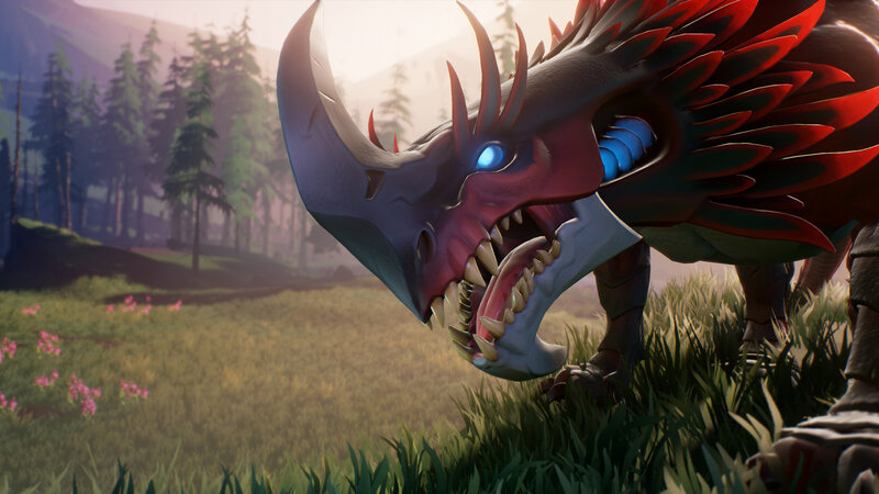Dragon in Grassy Field