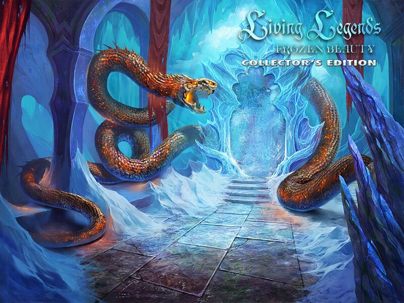 Dragon in Icy Chamber