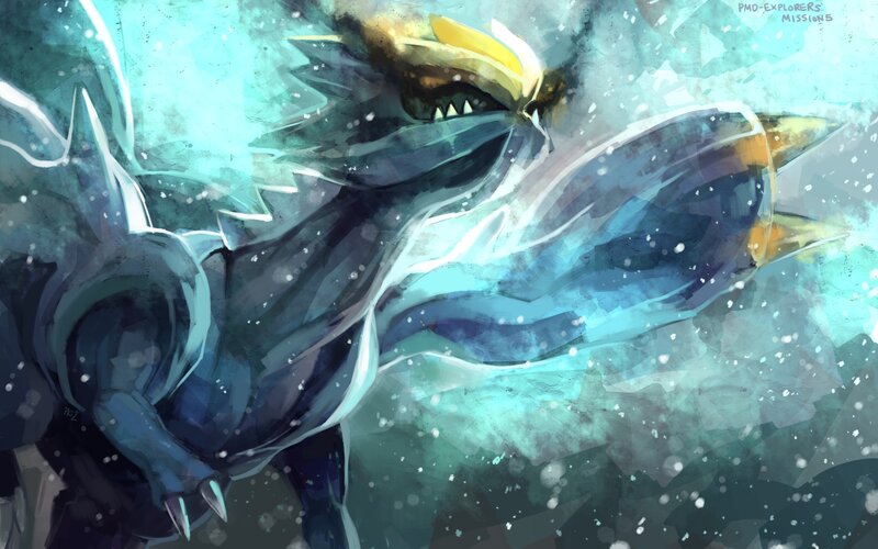 Dragon in Icy Environment