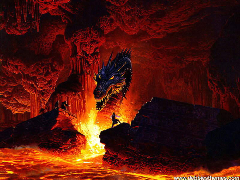 Dragon in Lava Cave