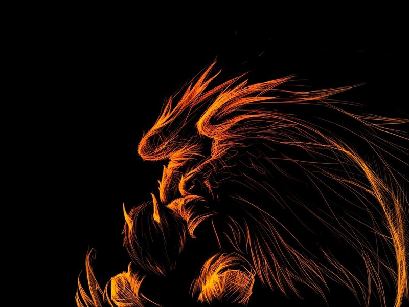 Dragon in Motion — Orange